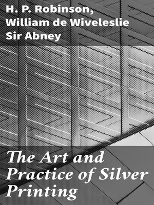 cover image of The Art and Practice of Silver Printing